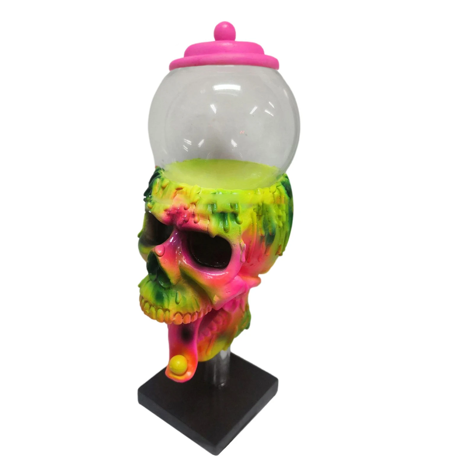 

Halloween Bubble Gum Machine Realistic Skull Candy Dispenser