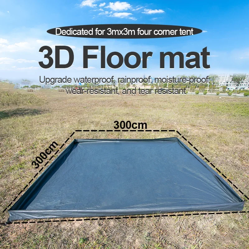 Водонепроницаемый Коврик Для Кемпинга 3x3 М Одеяло Пляжного Пикника Портативный