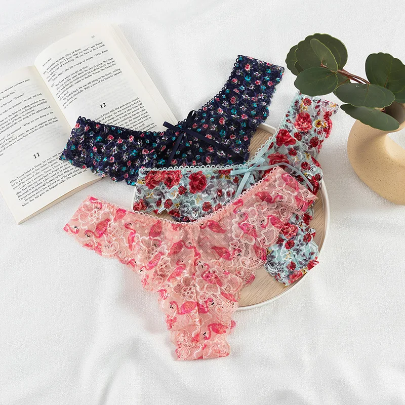 

Французские стильные сексуальные стринги, Модные ажурные стринги с T-образной спинкой, сексуальные кружевные трусики, удобные стринги, женс...