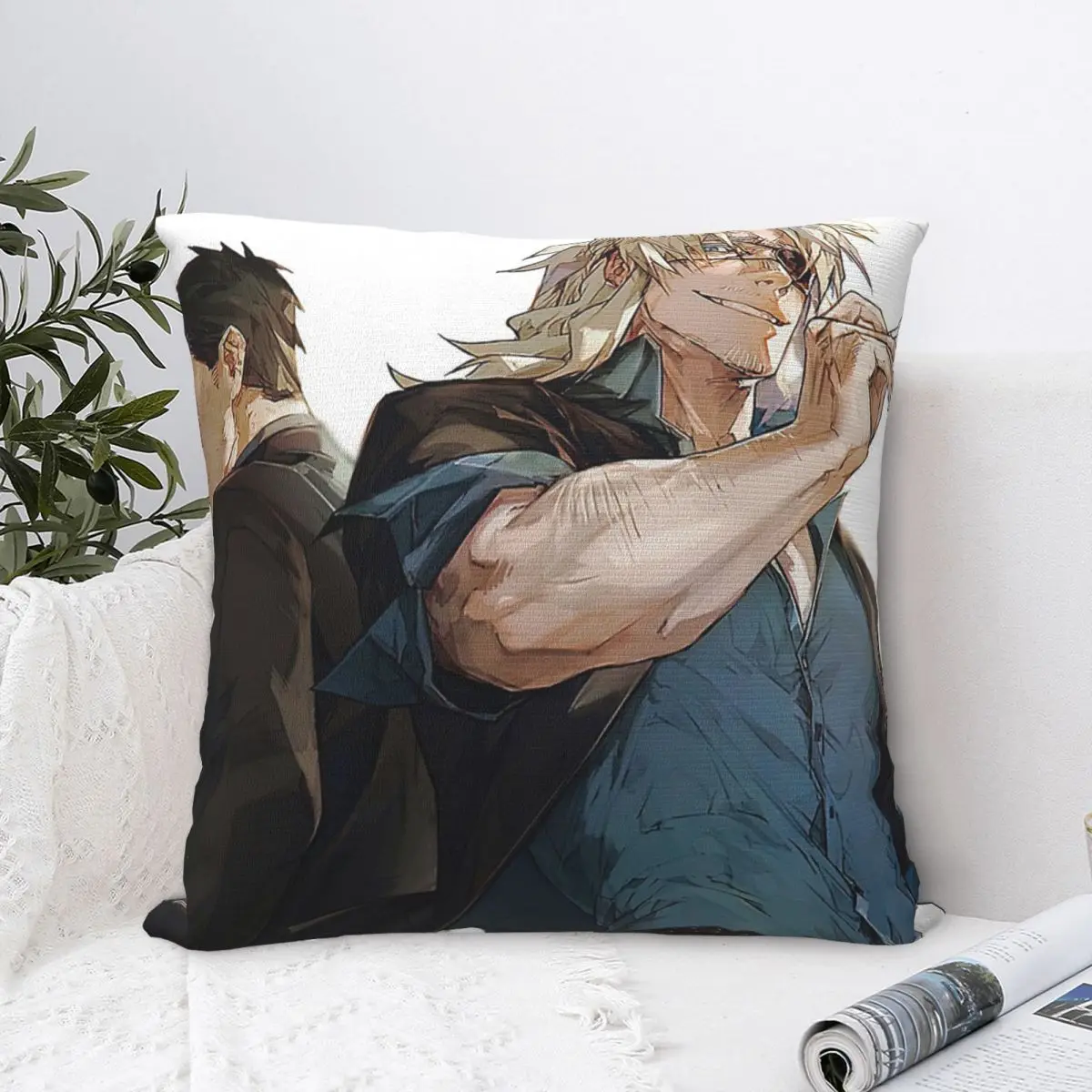 Японская искусственная квадратная наволочка, наволочка из полиэстера, бархатная Наволочка на молнии, декоративная комфортная наволочка для дома и автомобиля