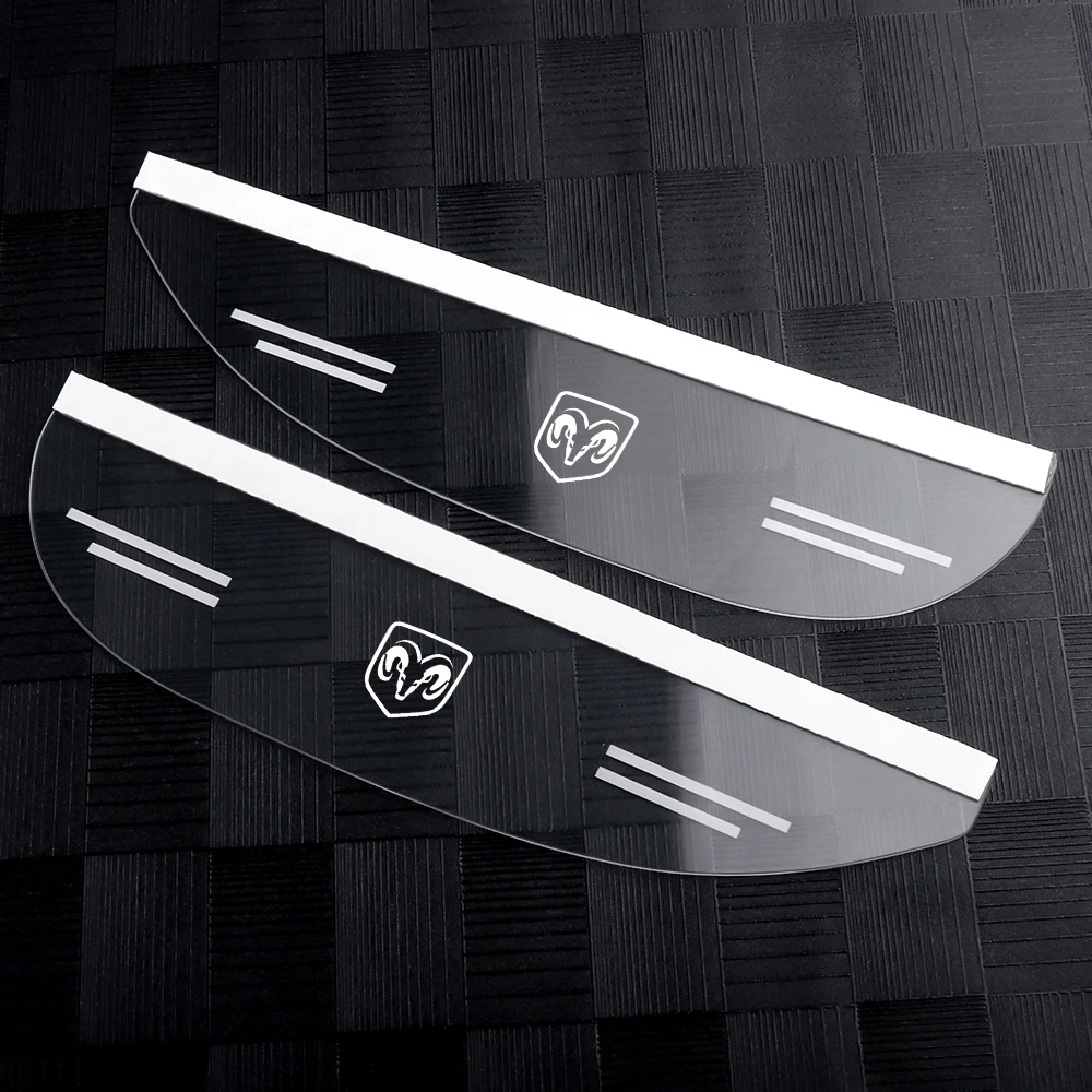 

2 шт. эмблема автомобильное зеркало заднего вида дождевик наклейка для Dodge Durango Caliber Challenger Dakota SXT SRT Magnum Caravan Intrepid