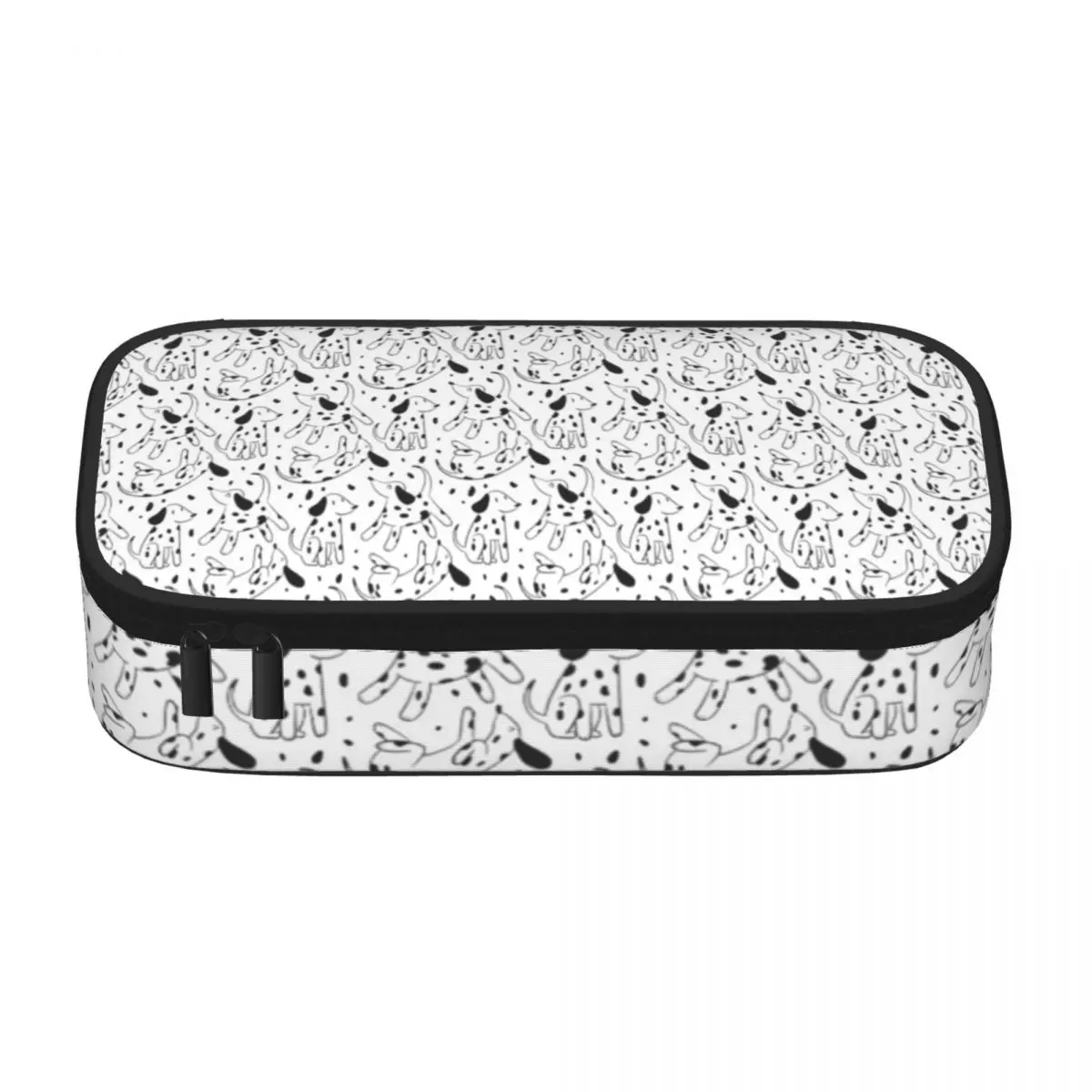 

Dalmatian Print Pencil Case Cute Cartoon Animal Vintage Large Zipper Pencil Box University Teenager Pen Pouch