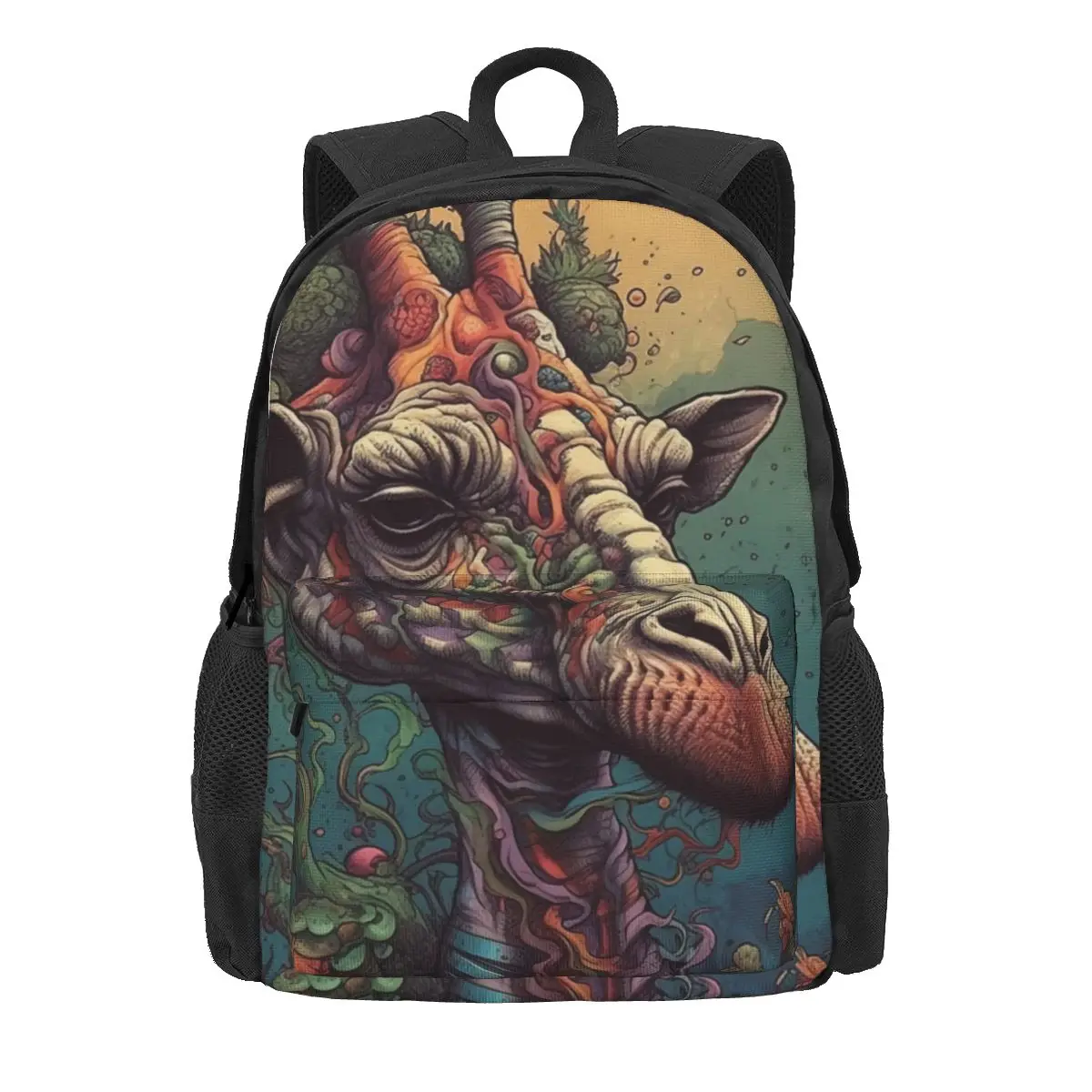 

Рюкзак с изображением жирафа Pop, женские и мужские дорожные рюкзаки из полиэстера, мягкие элегантные школьные сумки, рюкзак