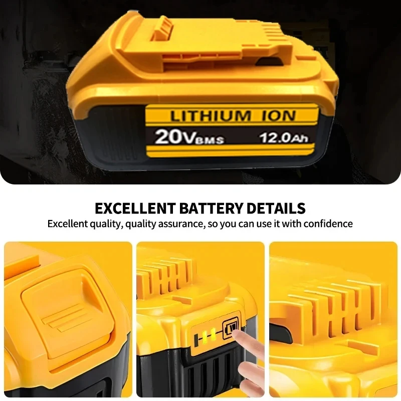 Аккумулятор 20В для DeWalt 6Ач3Ач, заменяемый, для электроинструментов DCD887, DCD805, DCF860, Dcd796, DCG406, DCF880, DCF512, DCD805. (art.: 3920dcc67ca5d) - 3920dcc67ca5d