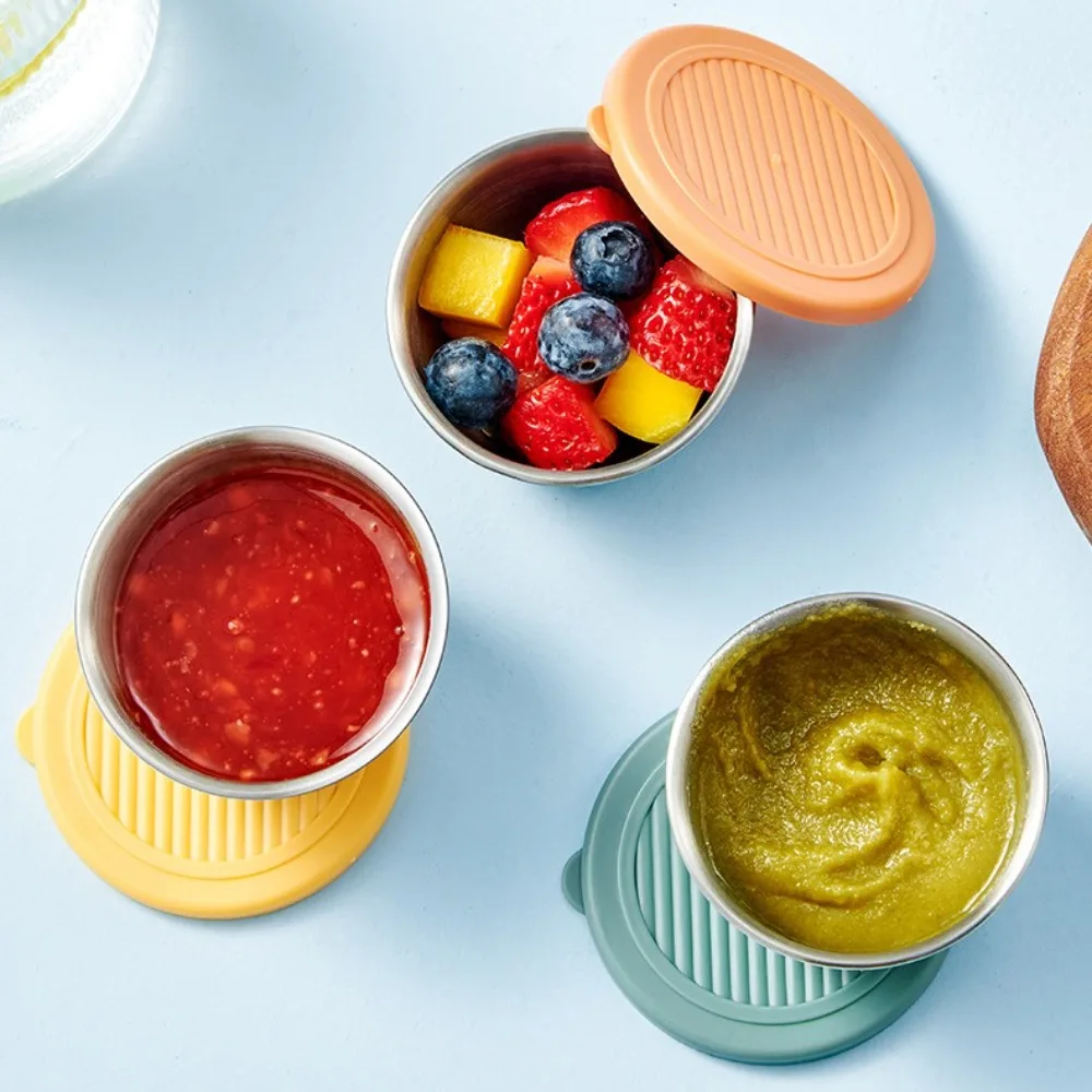 Маленькая Чашка Для Соуса Из Нержавеющей Стали С Герметичной Крышкой Кухонная