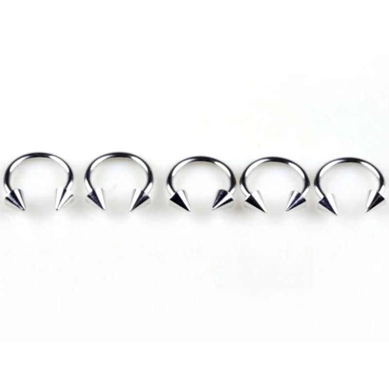 PINKSEE 18 г 20 шт. серебряный язык брови губы живот пупок кольцо из нержавеющей стали