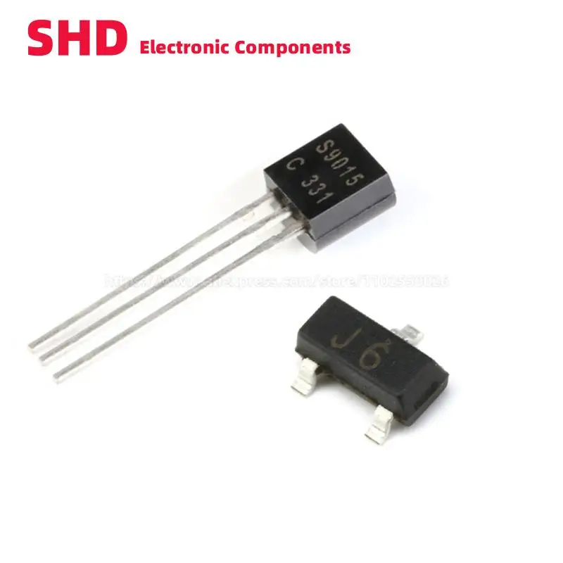 100 шт. S9012 S9013 S9014 S9015 S9018 2T1 J3 J6 M6 J8 SOT-23 TO-92 SMD Триод DIP транзистор NPN PNP 25 в 500 мА 45 в 100 мА 15 в 50 мА