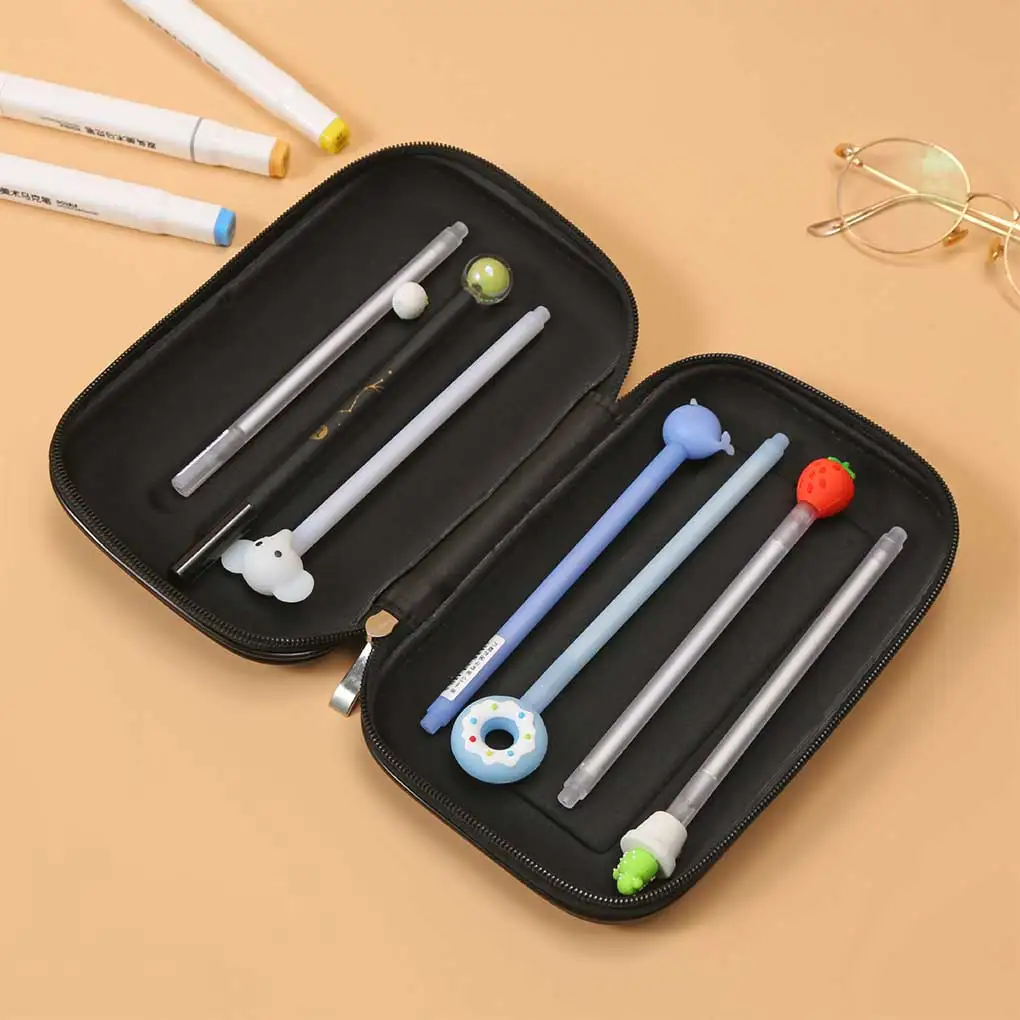 

Pencil Case Multifunction Makeup Bag Stationery Protective with Zipper