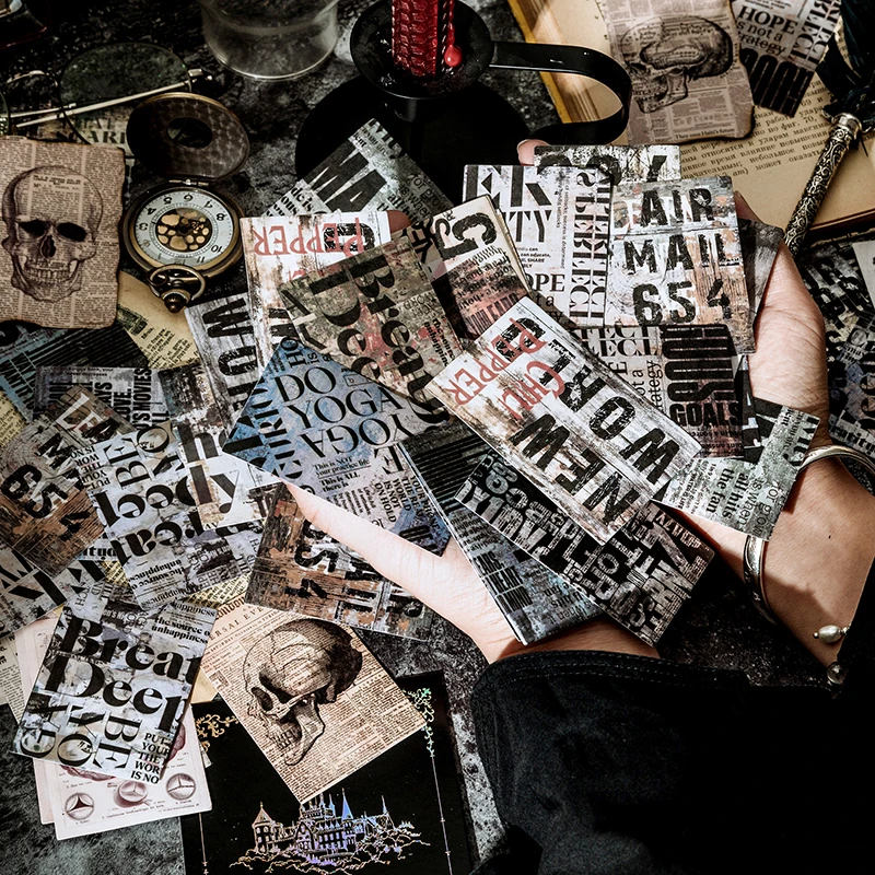 

30 Pcs Vintage INS Decorative Stickers Diy Diary Album Scrapbooking material hand made Planner junk journal supplies