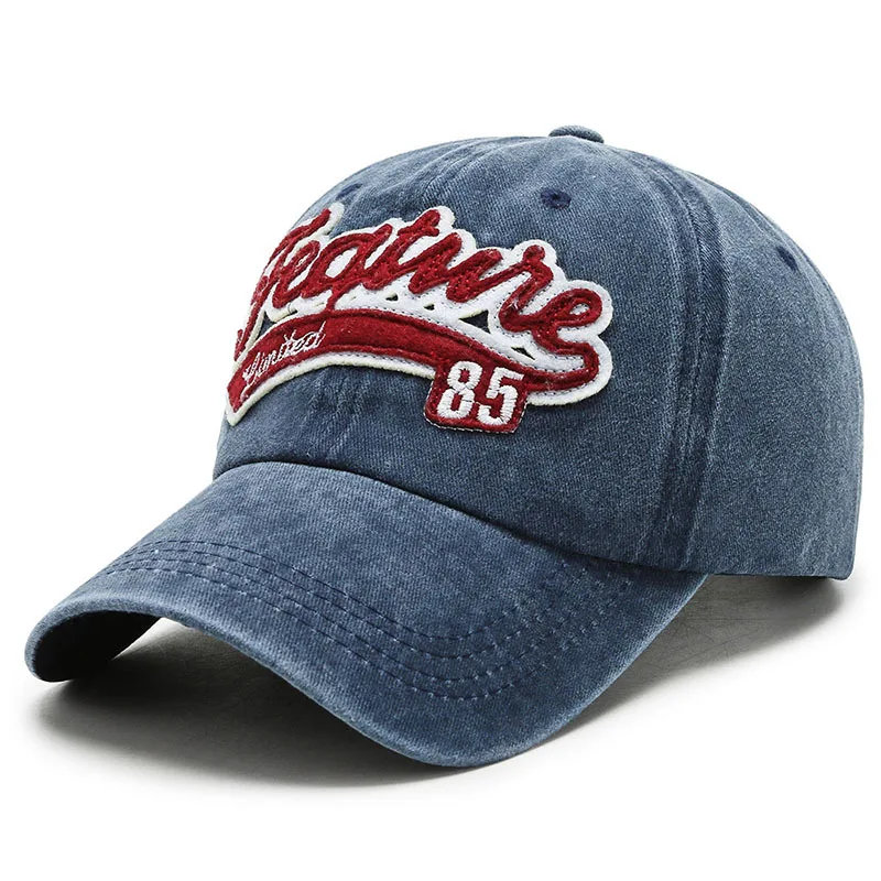 Baseball Caps High Quality Cotton Unisex Adjustable Baseball Caps Letter Black Cap for Men's Dad Hats 2022 New