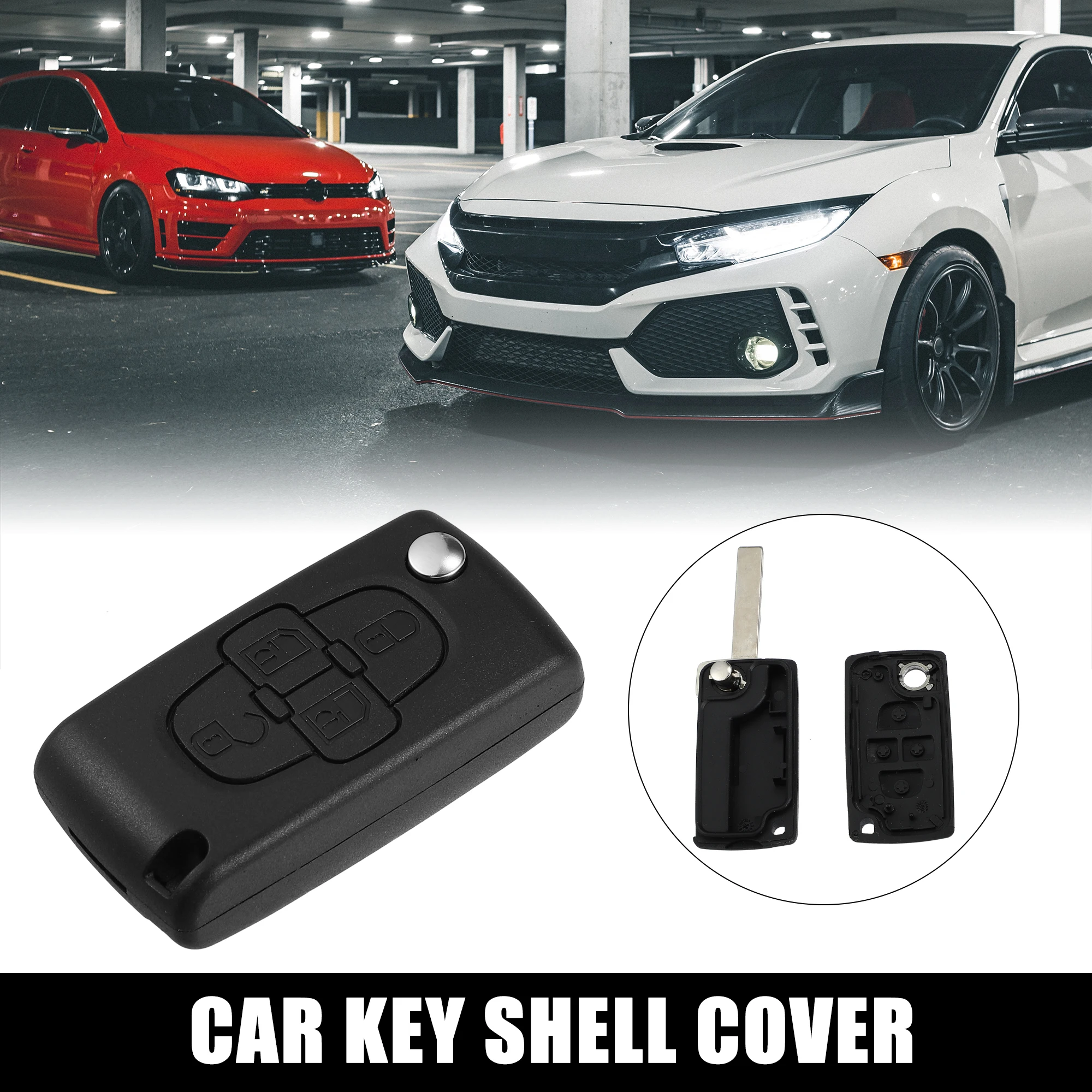 

X Autohaux Car Remote Key Fob Case Shell Cover Tools for Citroen for Peugeot 206 207 208 307 308 407 408 607 807 2008 3008 5008