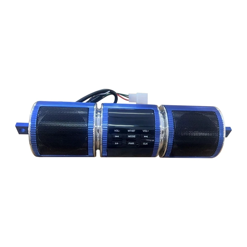 Motorcycle MP3 Audio Speaker Water Motorbike Stereo FM Radio AUX USB TF Card Bluetooth Motorcycles