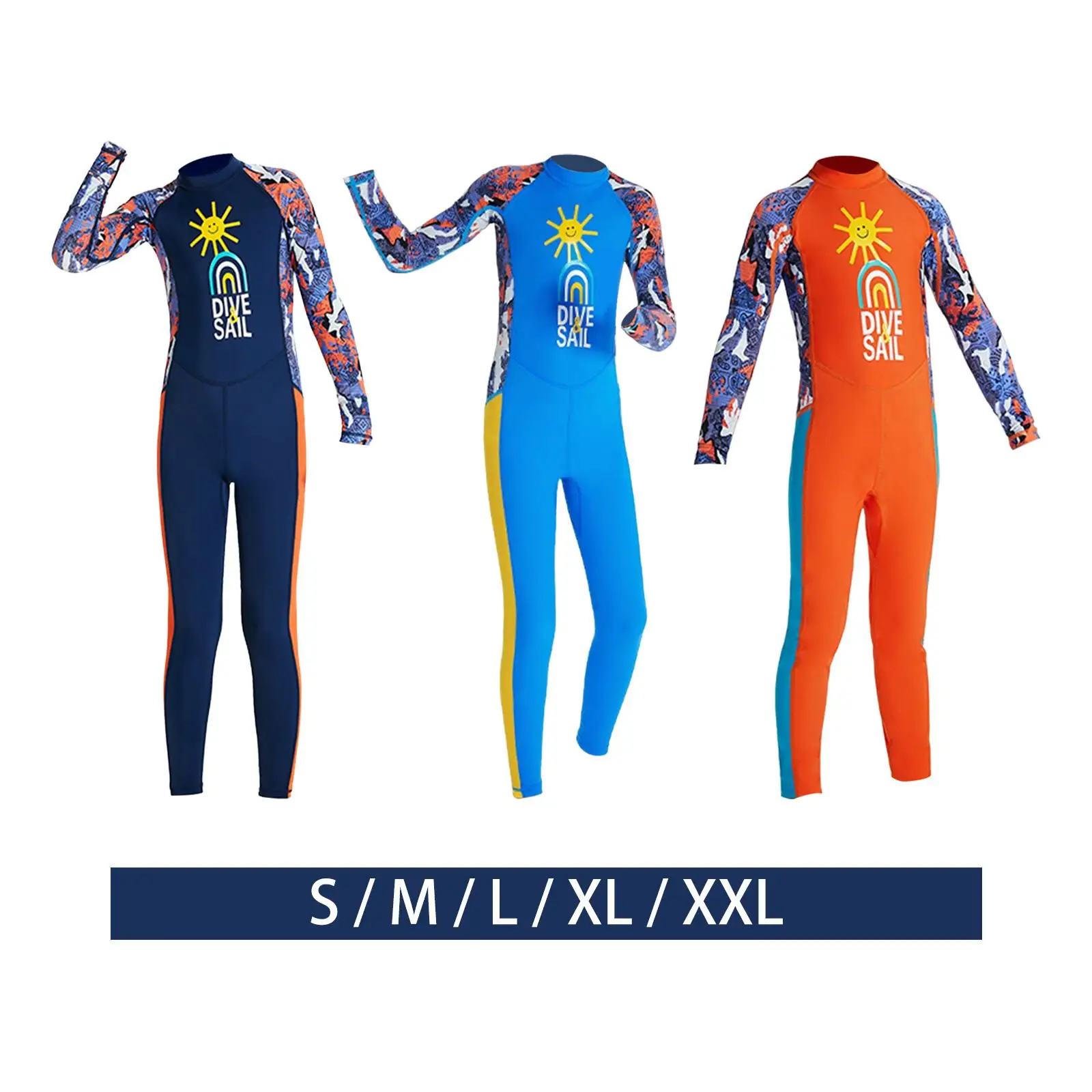

Kids Swimsuits Thermal Full suits for Boating Summer Beach Water Sports