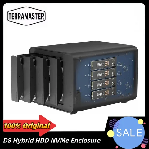 TERRAMASTER D8 Гибридный корпус для накопителей