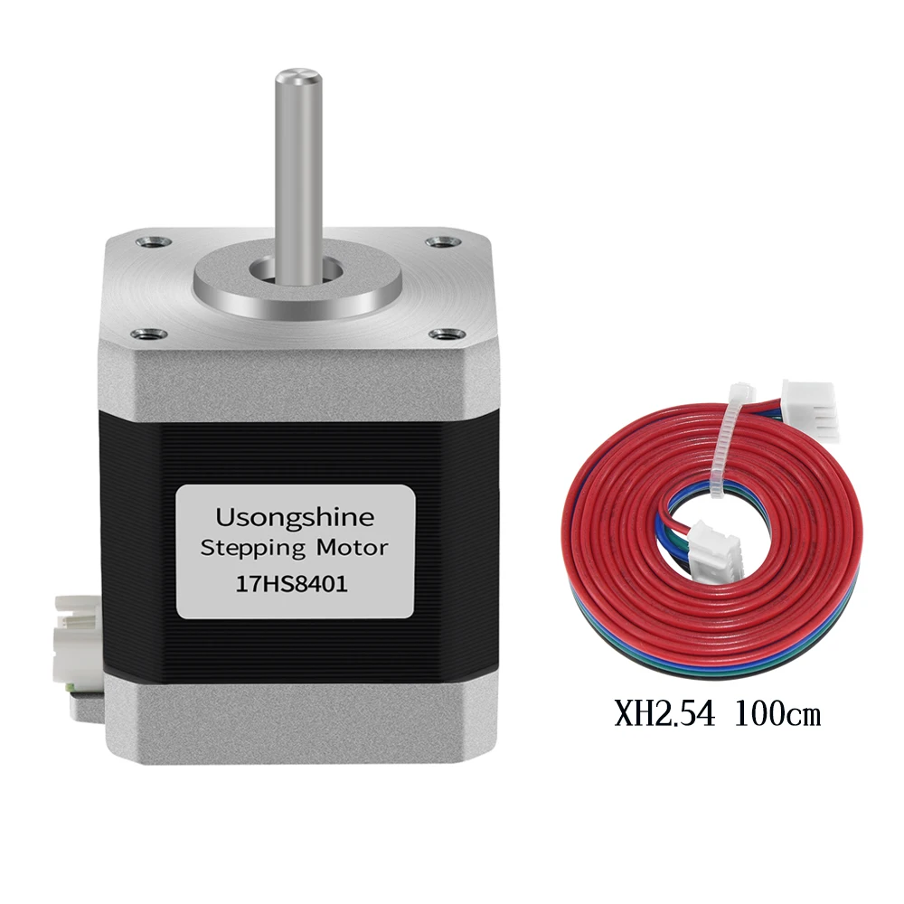 

Шаговый двигатель Usongshine Nema17 17HS8401 42BGYH, 4-проводной, 1.5А, 48Н.см, для станков с ЧПУ, лазерных граверов, 3D-принтеров
