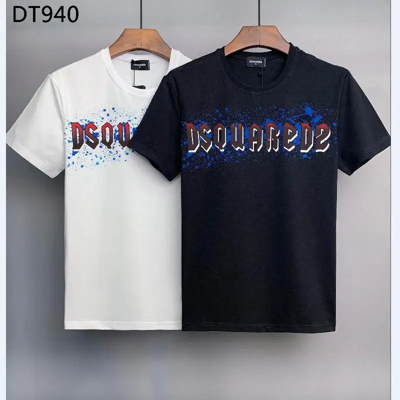

New Style Dsquared2 Cotton Round Neck Short Sleeve Shirt Letter Print Top T-shirt DT940#