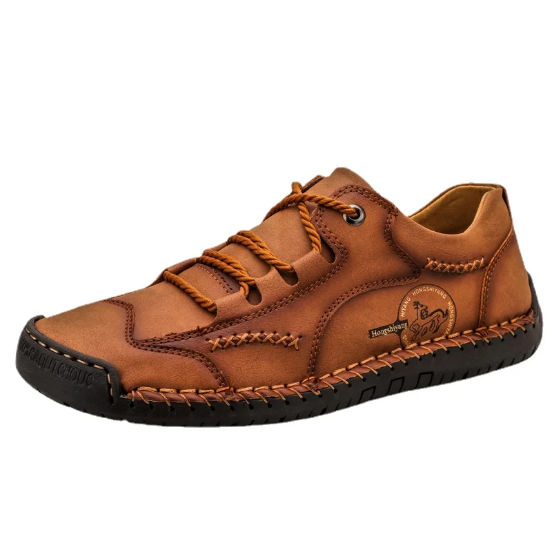 

Handmade Men's Casual Shoes Leather Men's Moccasins Loafers Outdoor Men Driving Shoes Non-slip Men's Sneakers Zapatillas Hombre