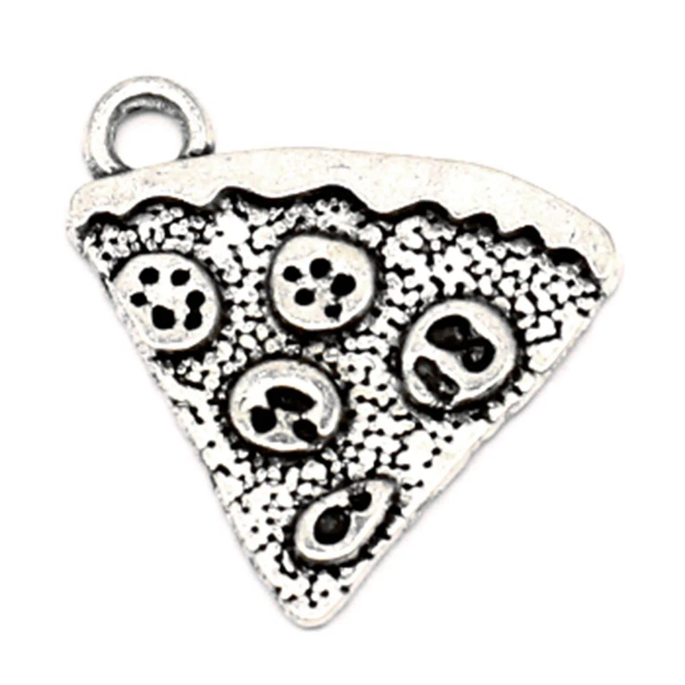

10 pieces 18X19mm Pizza charms Jewelry making best gift