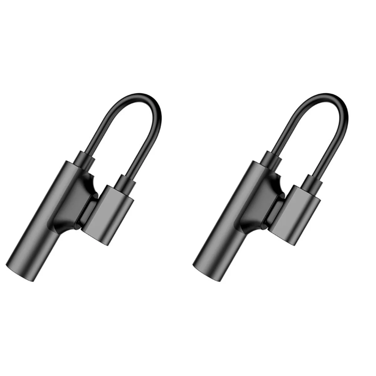 

2 PCS USB Cable Audio Charge Adapter Type-c Adapter Cable Audio Headphone Adapter Audio Headphone Adapter Type-c Adapter