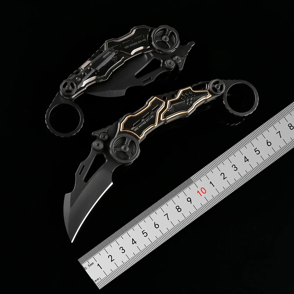 

NOC New MT-25 Folding Knife M390 Blade zirconium alloy patch Handle Tactical Camping Cutter Pocket Outdoor Fishing Kitchen Tools