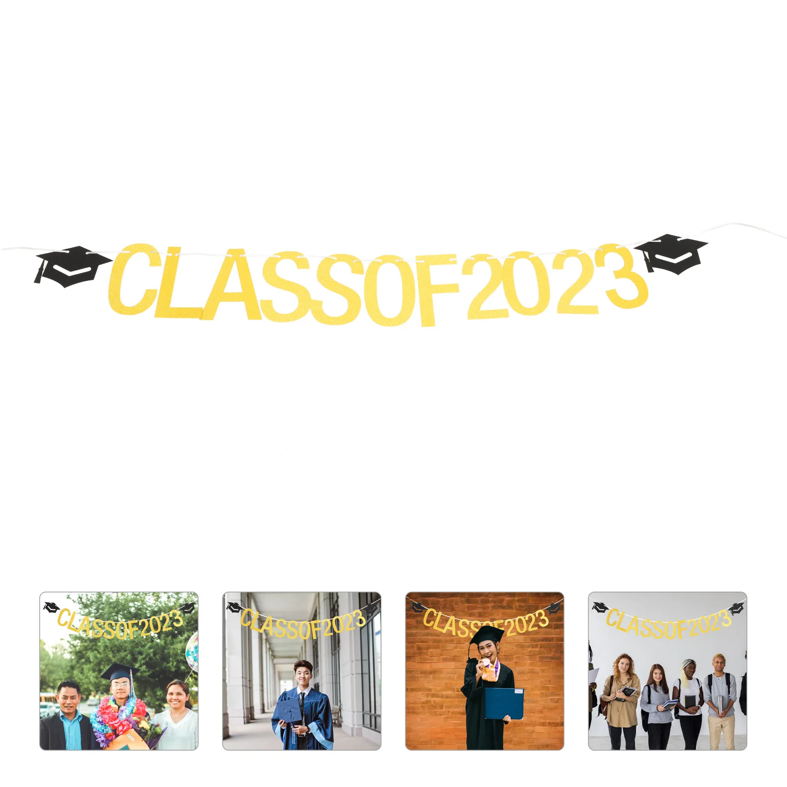 

Flag Banner Party Hanging Ornaments Congrats Graduation Celebration Banners The 2023 Pulling