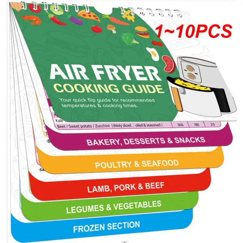 

1~10PCS Cheat Sheet Paste Practical Air Fryer Magnetic Hanging Vertical Pressure Cooker Kitchen Bar Supplies Best Seller