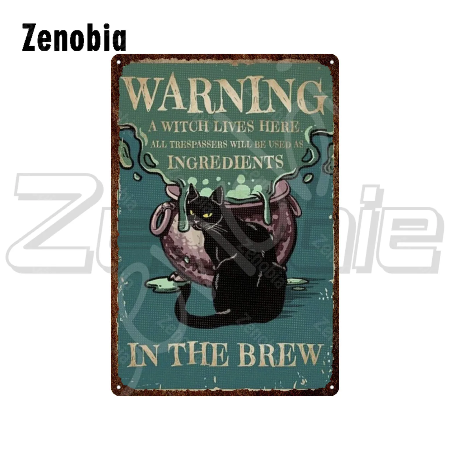 Металлическая пластина с мультяшными кошками милые домашние животные винтажные