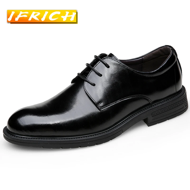 

Новое поступление, мужские официальные Туфли-оксфорды, Классическая обувь для мужчин, модная вечерняя Классическая обувь, Мужская нескольз...