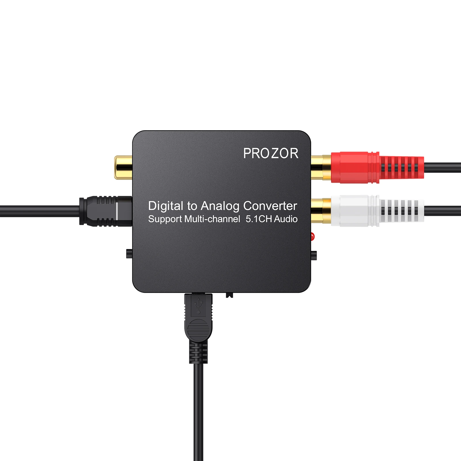 Prozor цифро-аналоговый преобразователь Оптический SPDIF Toslink коаксиальный 5.1CH до 2CH