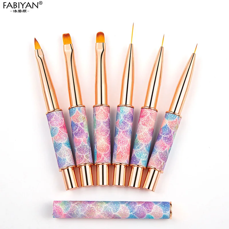 

Nail Art Painting Carving Flowers UV Gel Extension Brush Detachable Handle Tools