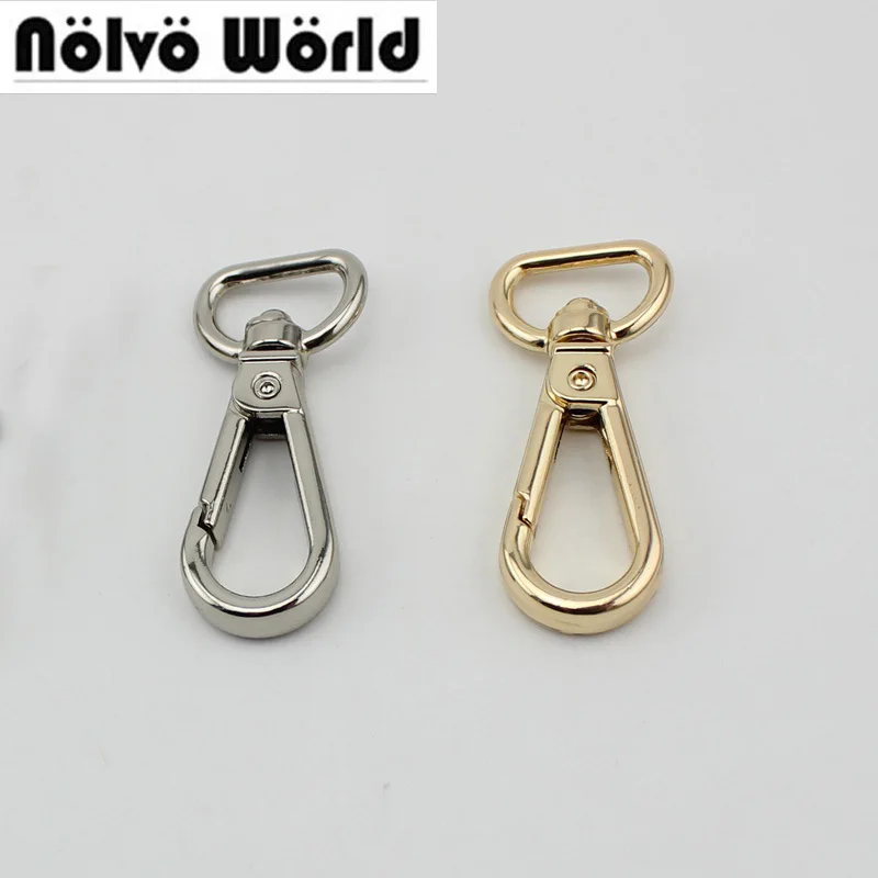 

10-50pcs 15mm Keyfob clasp metal hook Lobster Clasps Accessories For Handbags Bags' Long Strap Wholesale
