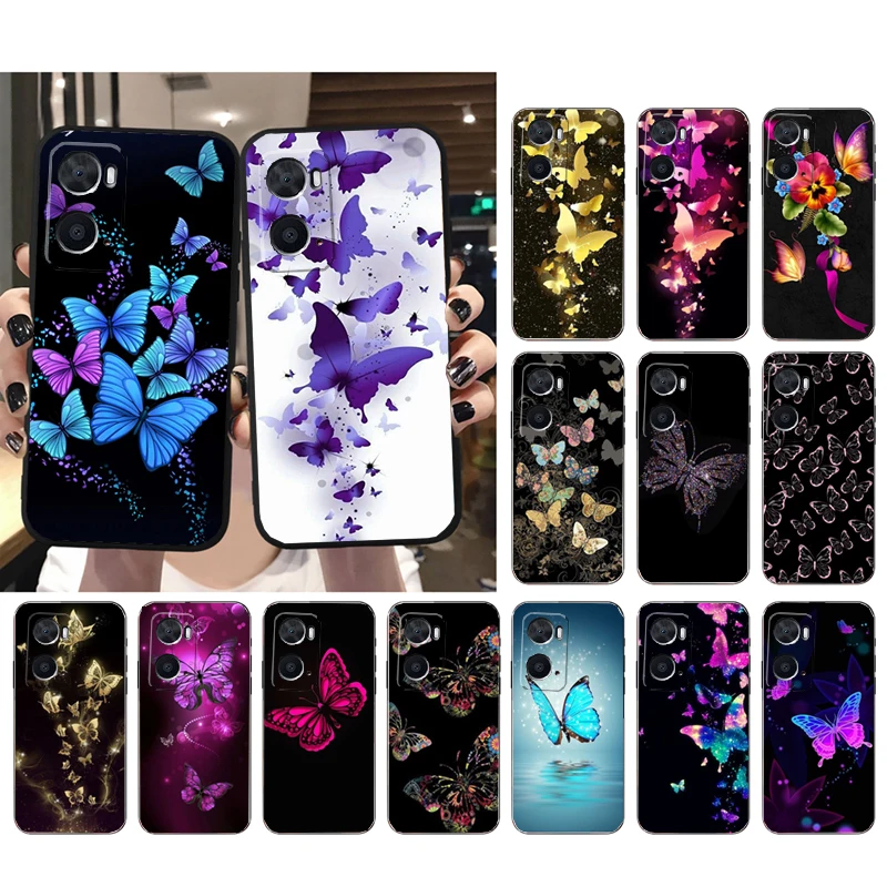 

Beautiful butterfly flower Phone Case for OPPO A96 A91 A54 A74 A94 A53S A15 A16 A17 Reno 2 2Z Reno 6 7 8 Case
