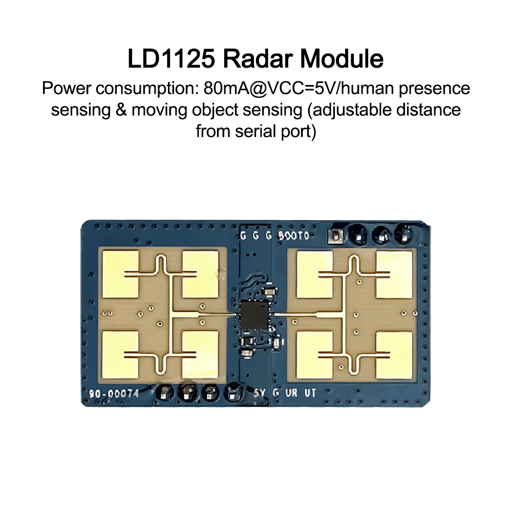 

HLK-LD1125H-24G Radar Sensor Body Sensor Module Motion Detection Sensor Microwave Human Detection Sensor Module for Smart Home