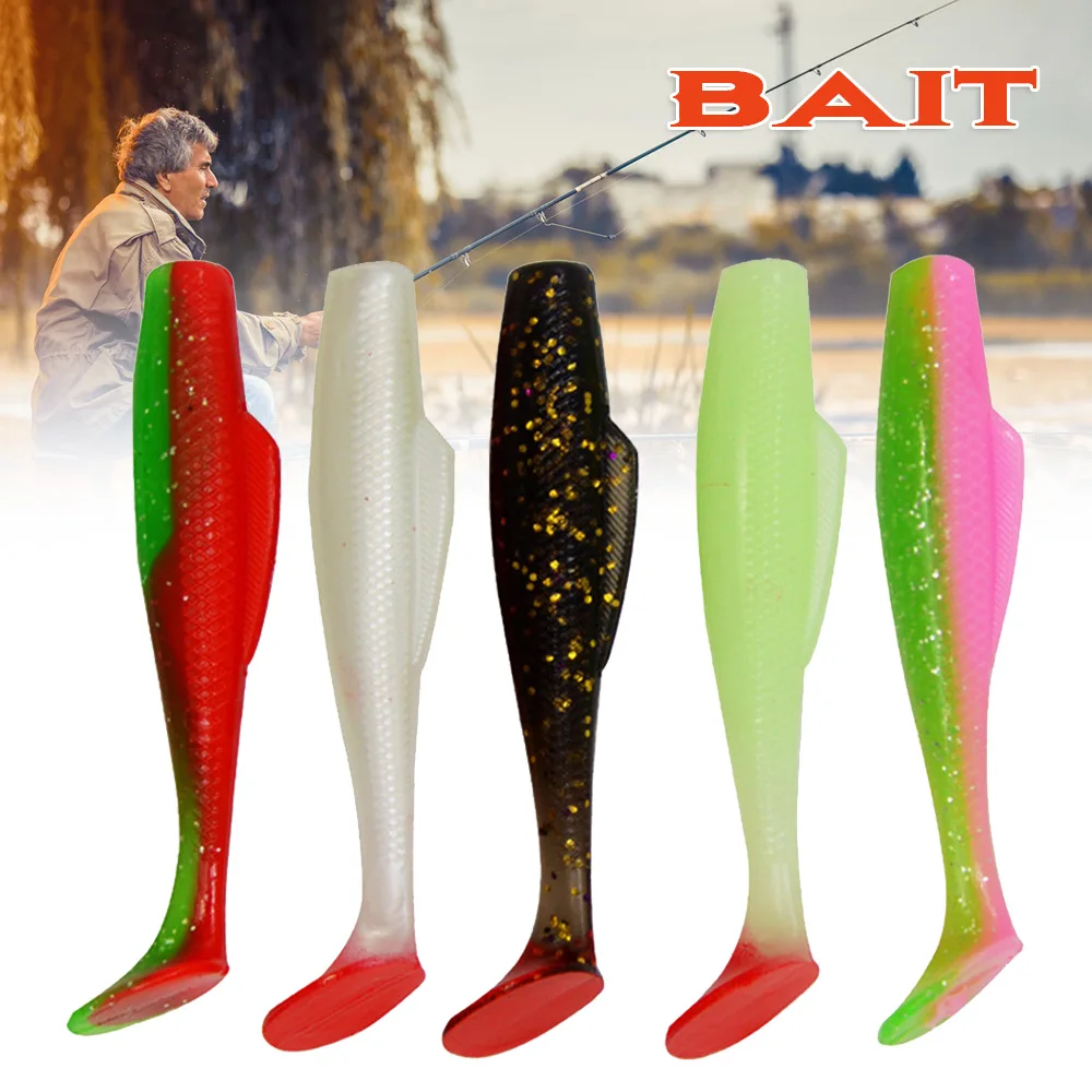 

Paddle Tail Swimbait 6 Pcs Soft PVC Baits For Bass Crappie Walleye