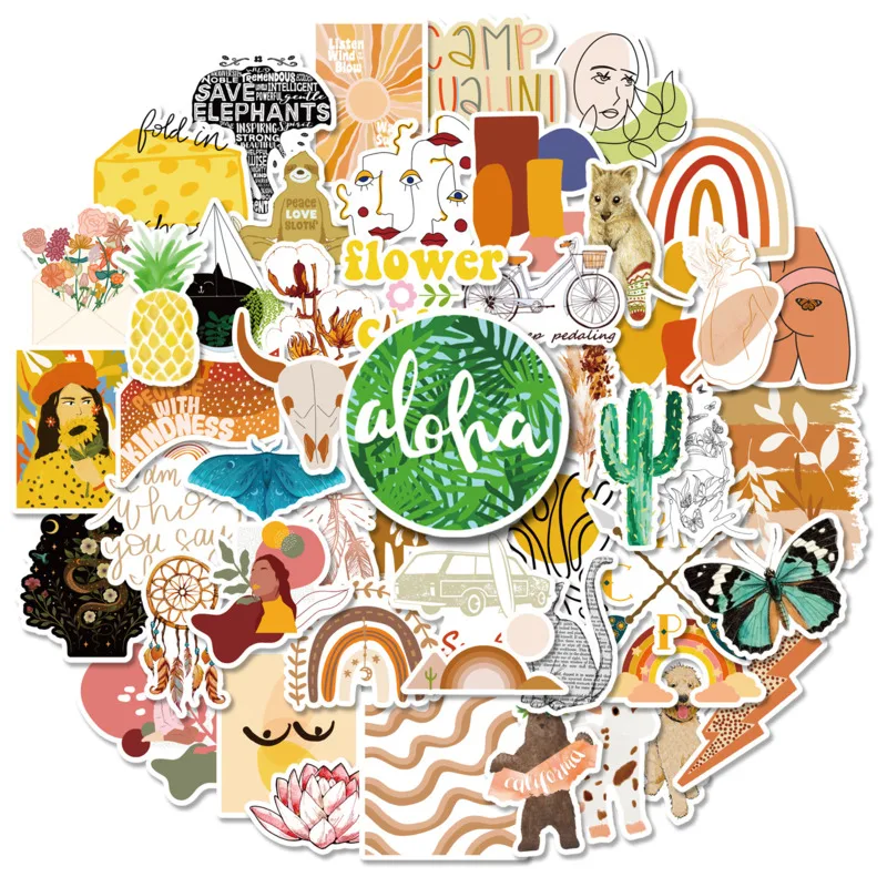 

10/30/50/100pcs Creative Scrapbooking Stickers Decorative DIY Diary Craft Office Accessories Art Sticker Supplies New 2022