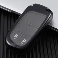 tpu car key protector cover holder chain for jeep renegade compass grand cherokee for dodge journey charger key case accessories