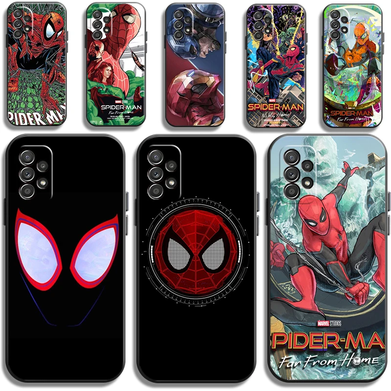 

Marvel Spiderman Phone Cases For Samsung Galaxy S20 FE S20 Lite S8 Plus S9 Plus S10 S10E S10 Lite M11 M12 Carcasa Soft TPU