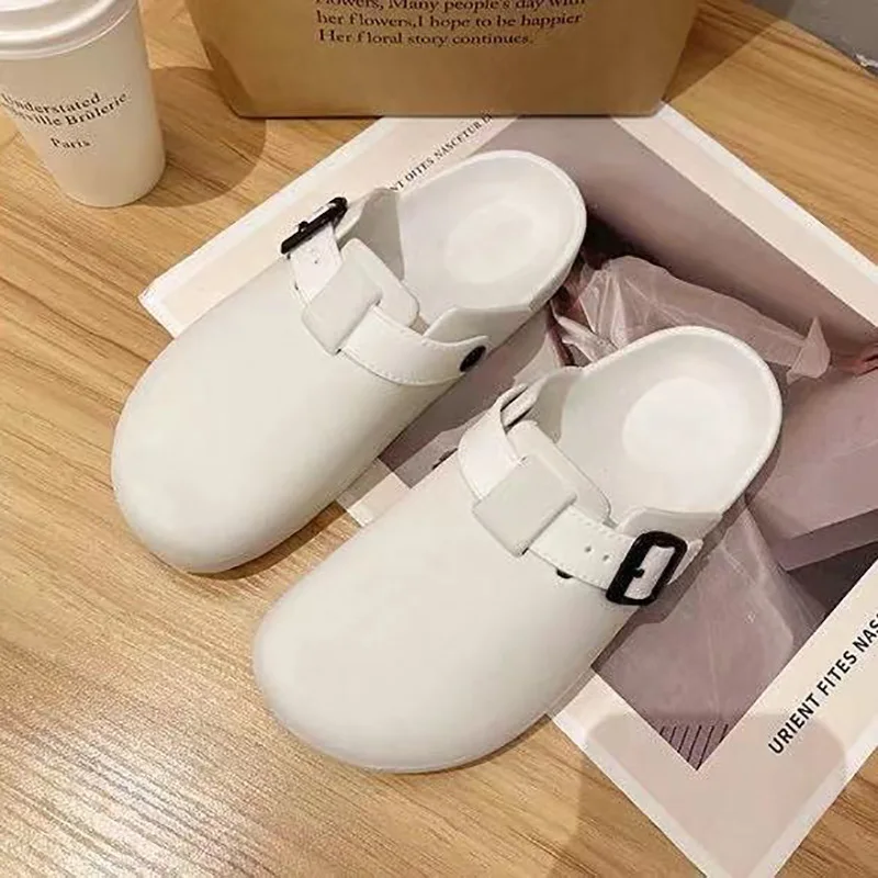 

Slippers Casual Shoes Platform Low Slides Luxury Flat Rubber Soft Leisure Fabric Rome PU Flat Shoes Female Ladies' Slippers Plat