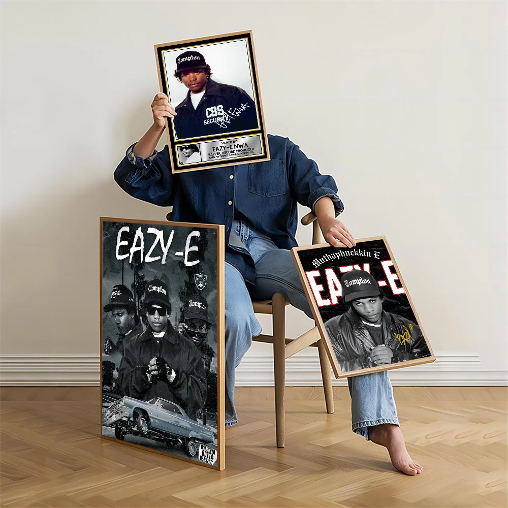 Современный стиль Западное побережье хип-хоп рэпер Eazy E аниме плакат наклейки для