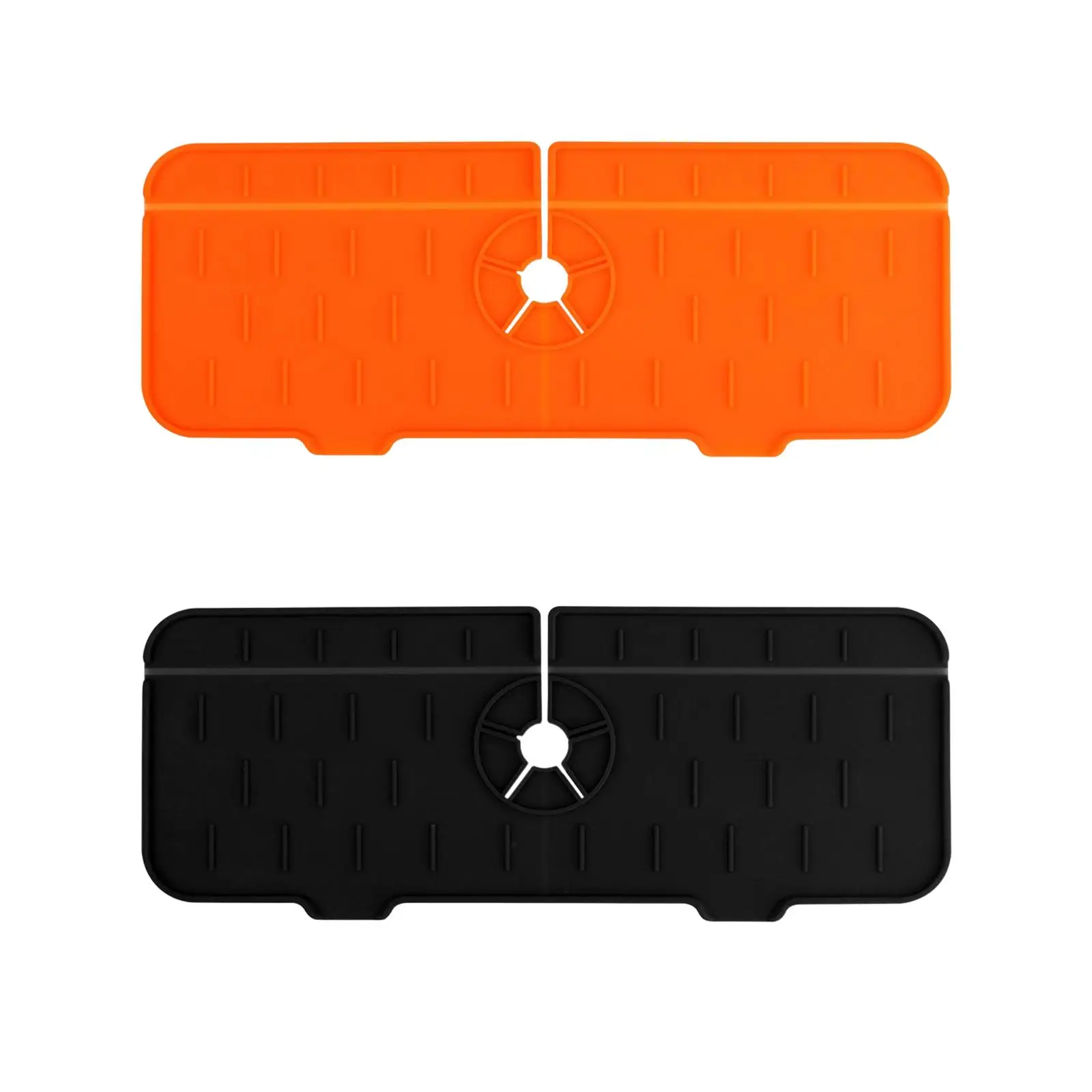 

Silicone Sink Faucet Splash Catcher 15x6 inch Splash Proof Protection Countertop Drain Pad for RV