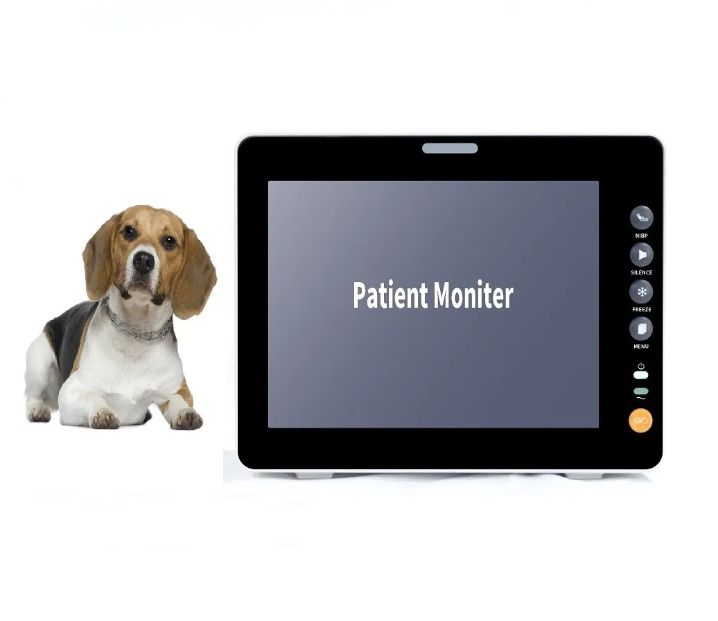 

Pet first aid kit 8 inch veterinary multi-parameter patient monitor portable vital monitor veterinary with accessories