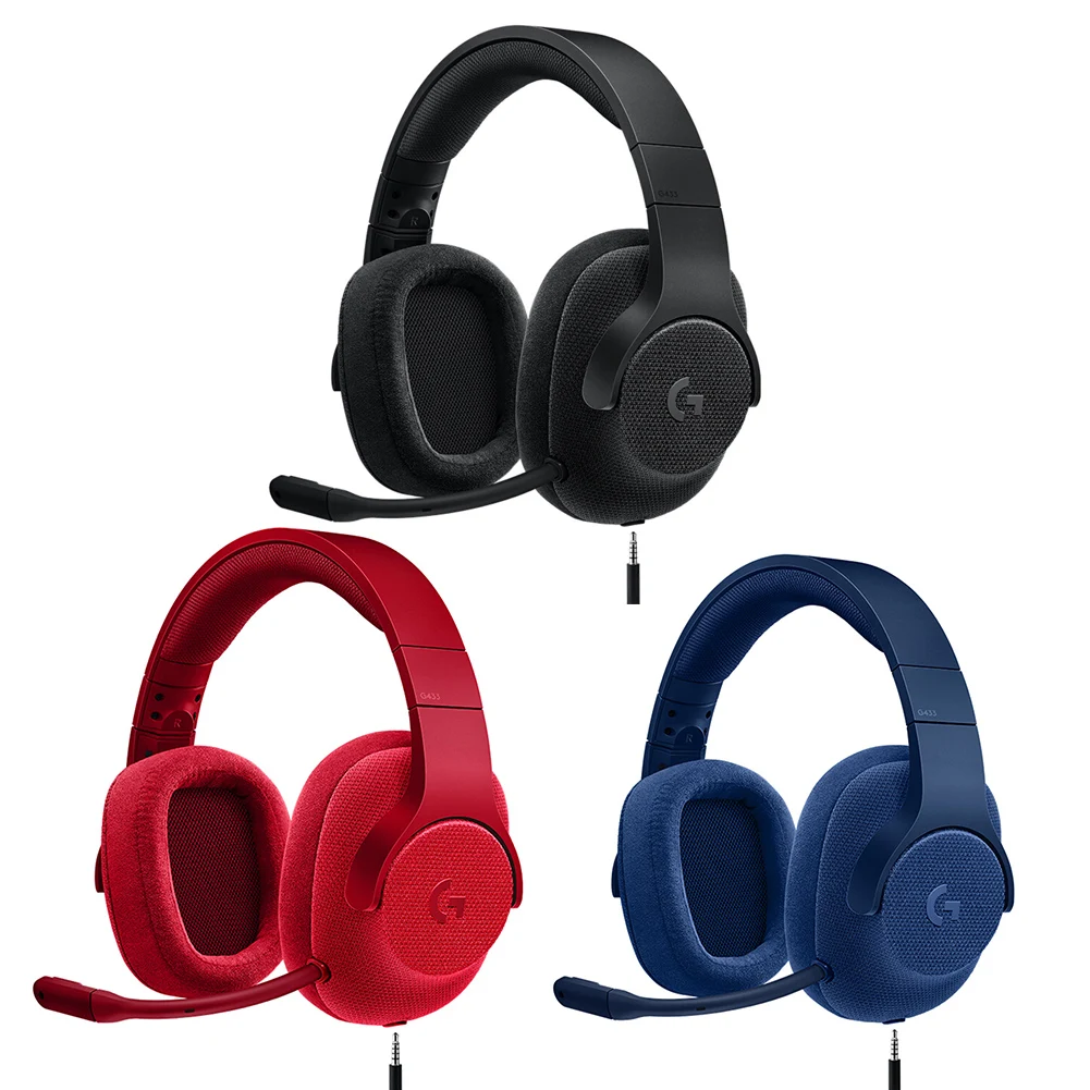 

Logitech G433 проводные наушники X 7,1 объемная игровая гарнитура для ПК PS4 Xbox