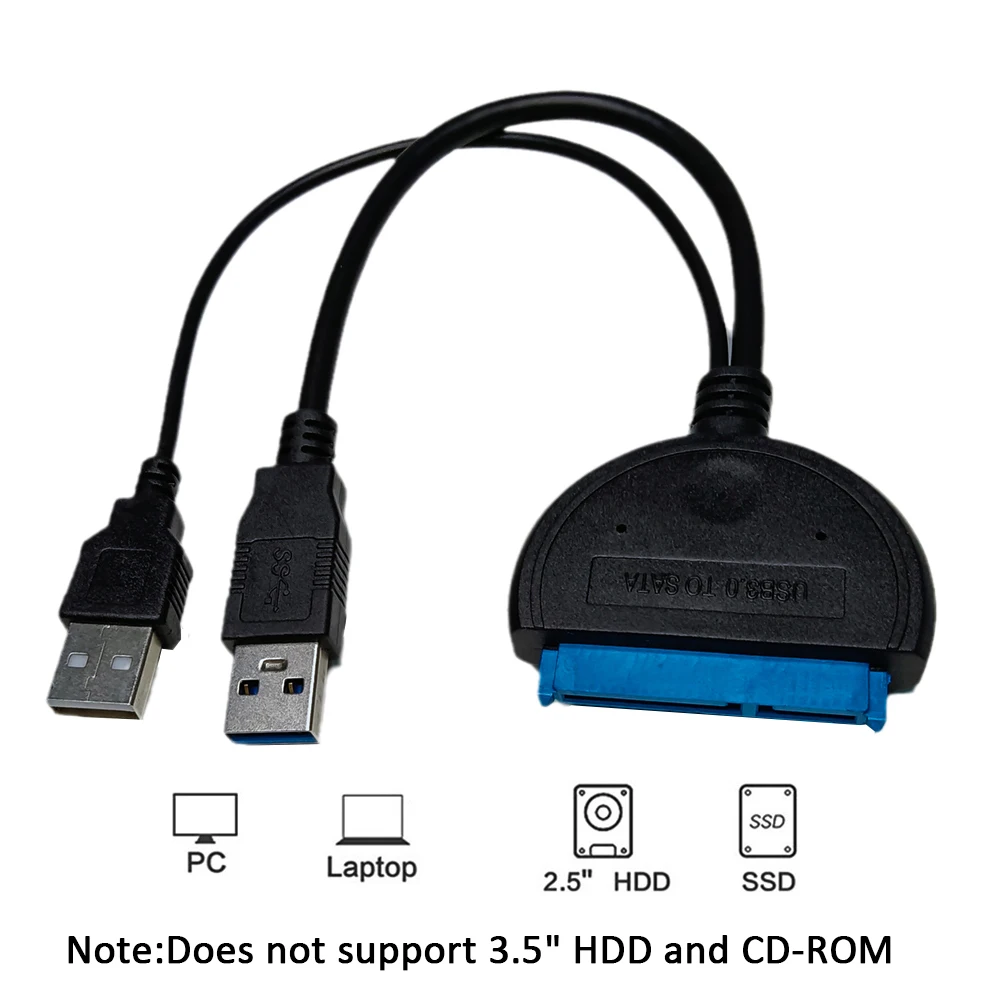 Адаптер USB-SATA кабель SATA-USB для 2 5-дюймового внешнего жесткого диска драйвер SSD HDD