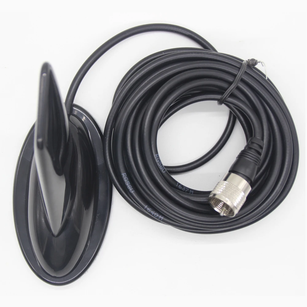 Gtwoilt PL-259 to N SMA BNC Shark Fin Design VHF UHF 144/430Mhz Dual Band Antenna for QYT KT-7900D 8900 BJ-328 BJ-318 BAOFENG