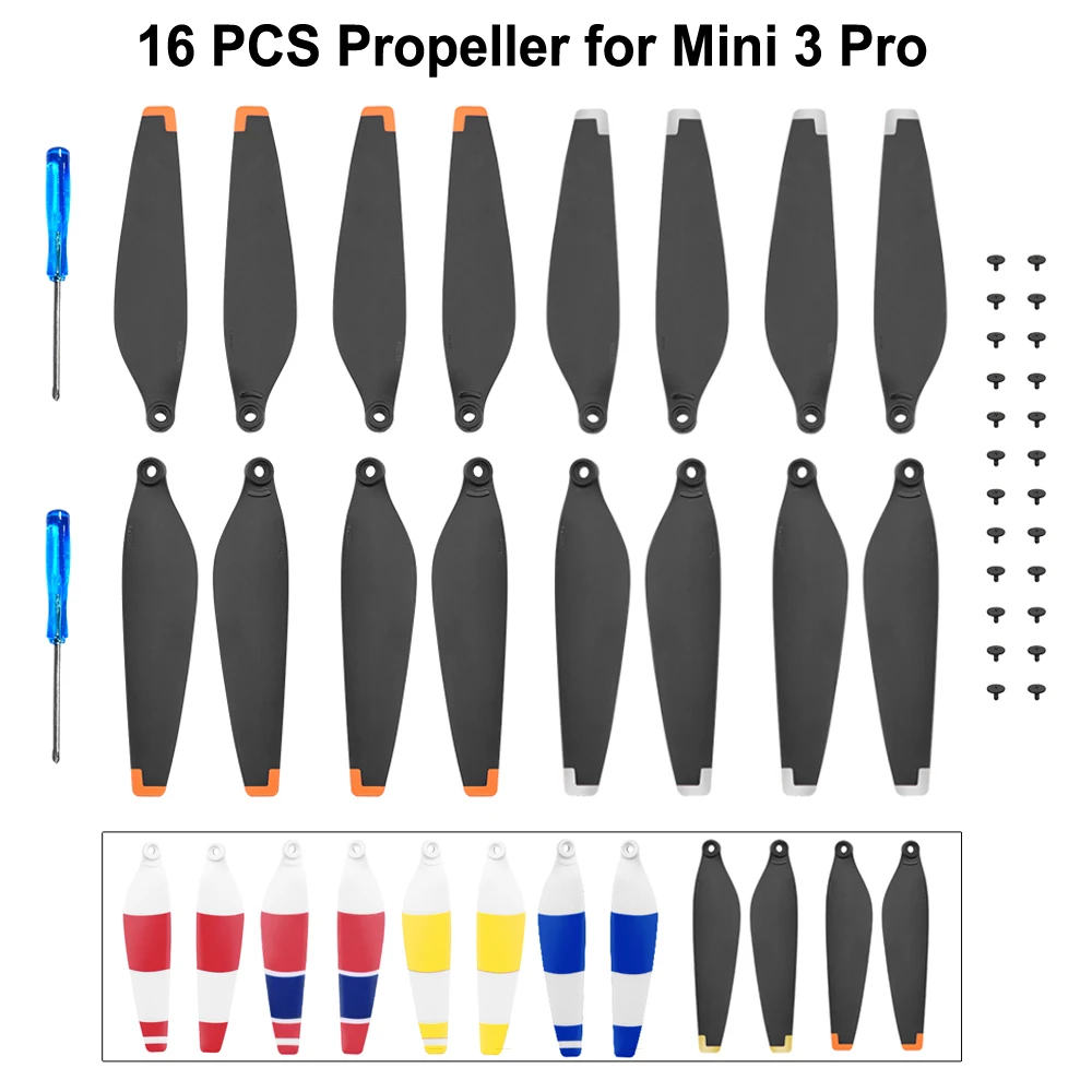 

16PCS Propeller for DJI Mini 3 Pro Drone 6030 Blade Props Replacement Light Weight Wing Fans for DJI Mini 3 Pro Accessories