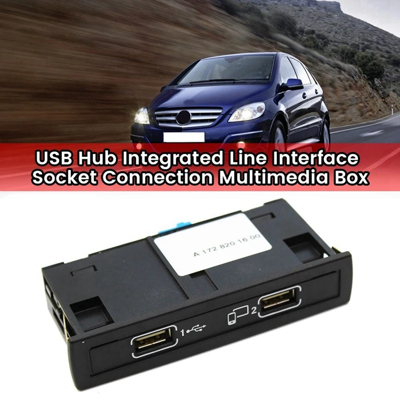 

USB Hub Socket Connection Multimedia Box Car For Mercedes-Benz CLA200 GLA200 CLS GLE A1728201600 A17282028626