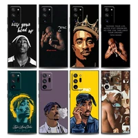 yinuoda rapper 2pac tupac phone case for samsung note 8 9 10 m11 m12 m30s m32 m21 m51 f41 f62 m01 soft silicone