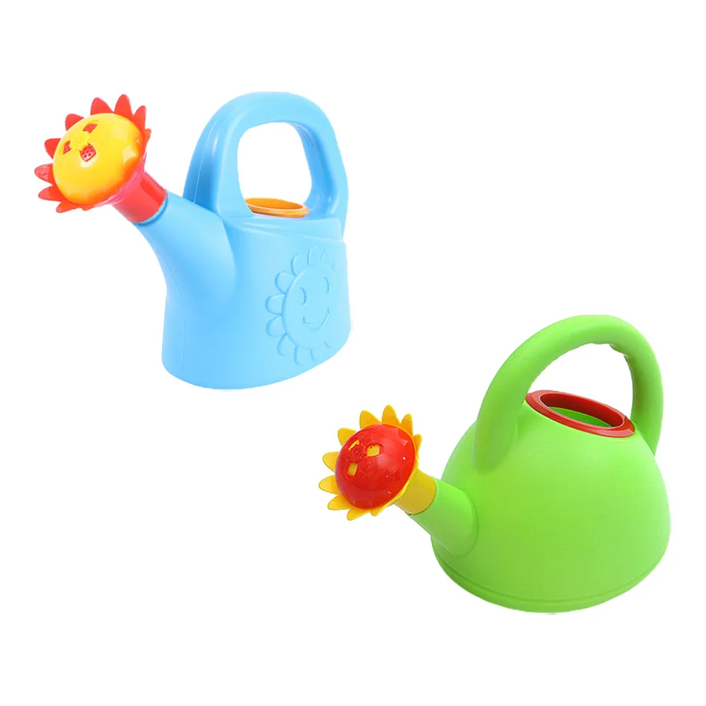 

2 Pcs Sand Watering Can Flower Pots Indoor Plants Watering Kettle Beach Watering Can Toy Kids Beach Toys Large Outdoor Planters