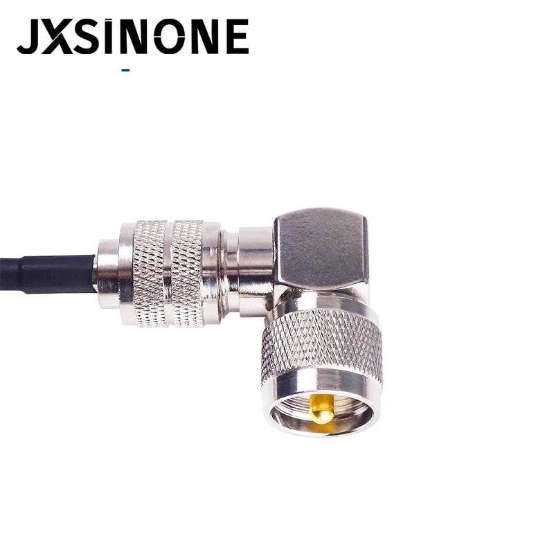 JXSINONE 5 шт. УВЧ SO239 гнездо до PL259 прямоугольный 90-градусный радиочастотный разъем |