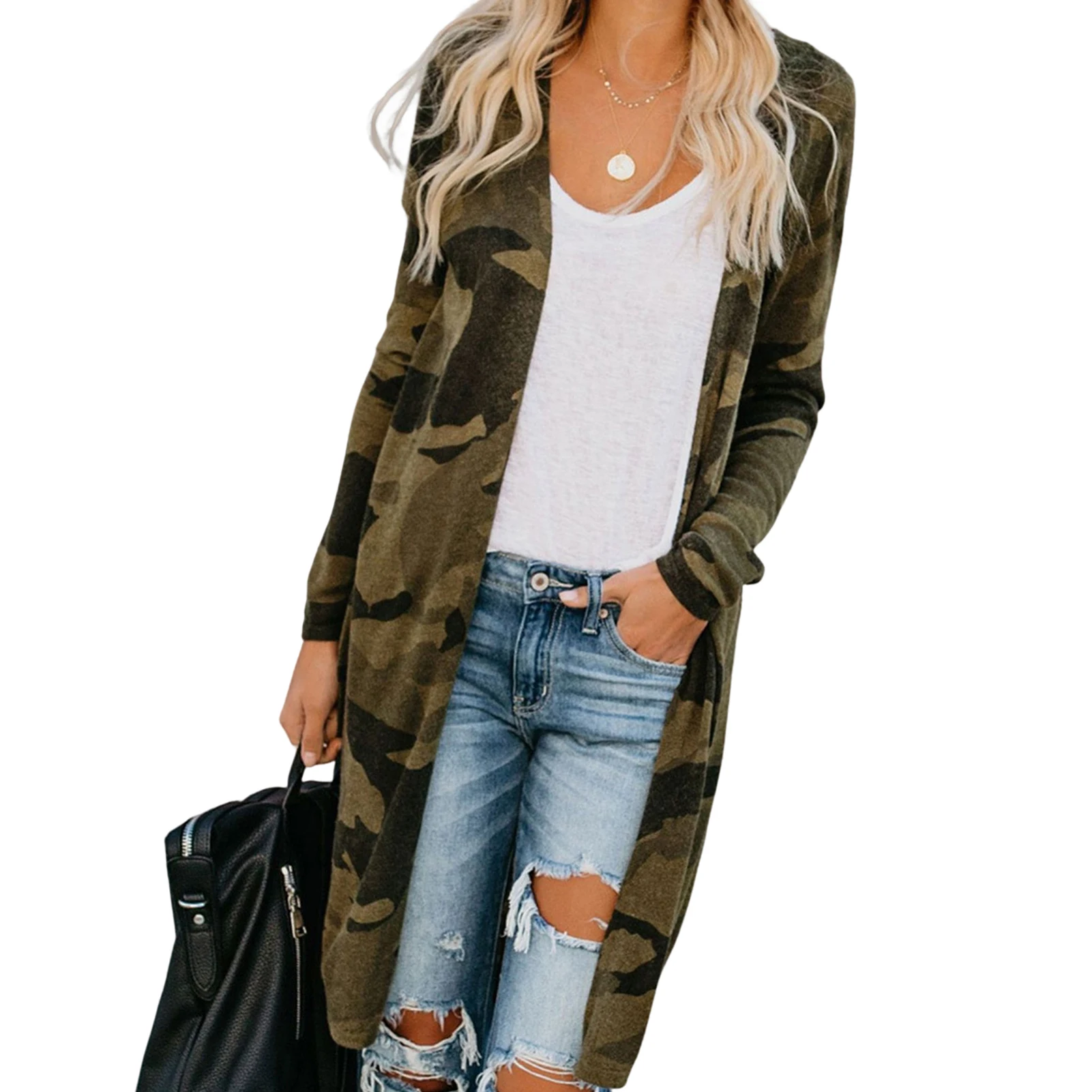 

Autumn Clothes for Women Long Cardigan Knitted Outwear for Night Going Out Wear